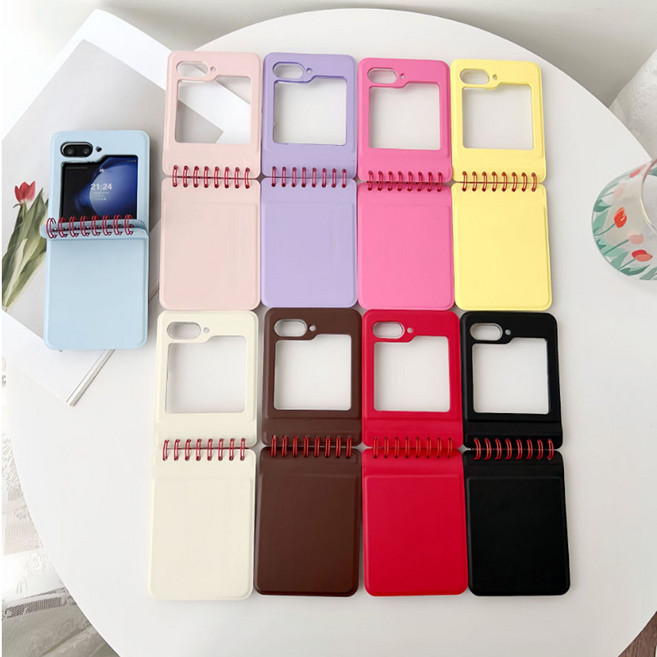 알저스트 갤럭시 Z 플립5 가죽 스프링노트 케이스