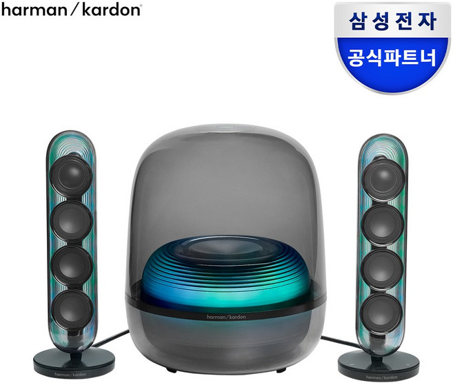 하만카돈 사운드스틱5 블루투스 스피커 TV 스피커 시그니쳐 투명 바디 HDMI 돌비 오디오 무선 스피커, 블랙, 사운드스틱5 블루투스버전