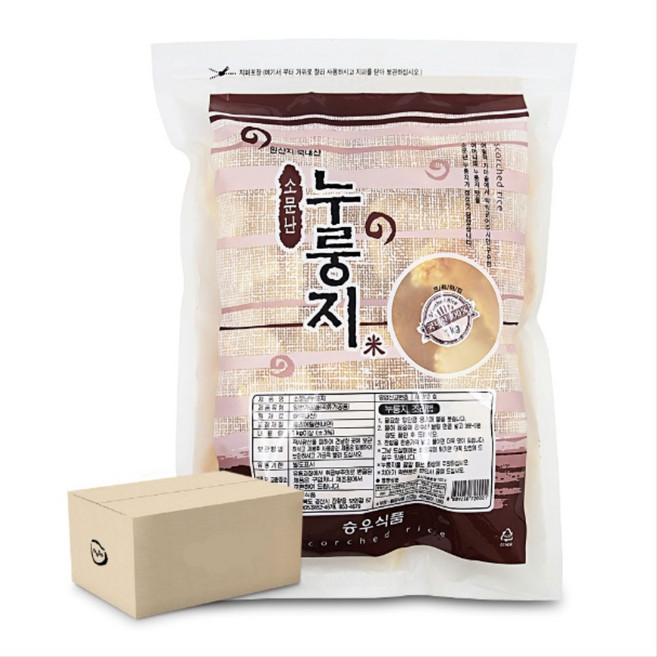 국산 쌀 누룽지 1kg-10개 식사대용 대용량 누룽지, 10kg, 1박스