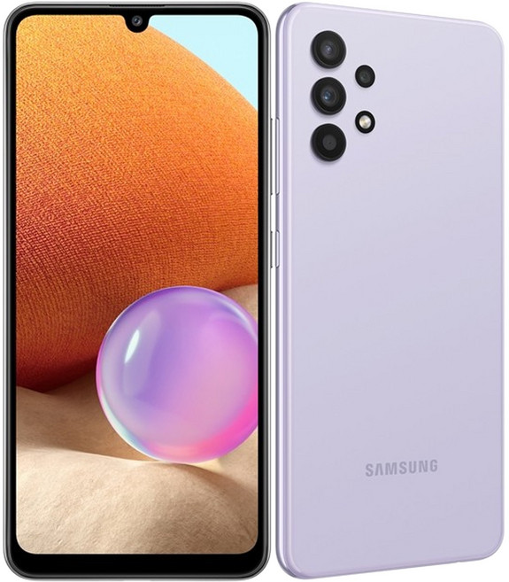 삼성전자 갤럭시A32 SM-A325 새상품 공기계 미사용 효도폰 공신폰 풀박스포함, 삼성공식_라벤더_새상품급, 64GB