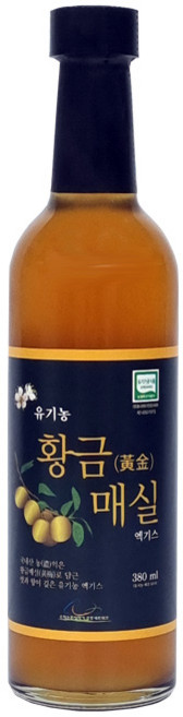 유기농 황금 매실 엑기스, 380ml, 1개