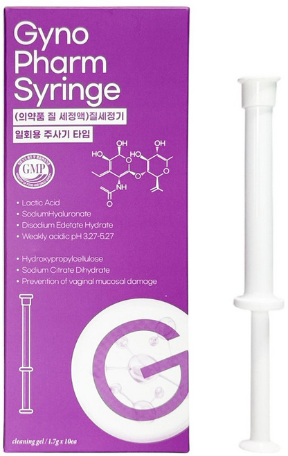 지노팜 융복합 의료기기 약산성 여성 질세정기 삽입형 케어젤, 10개, 1.7g