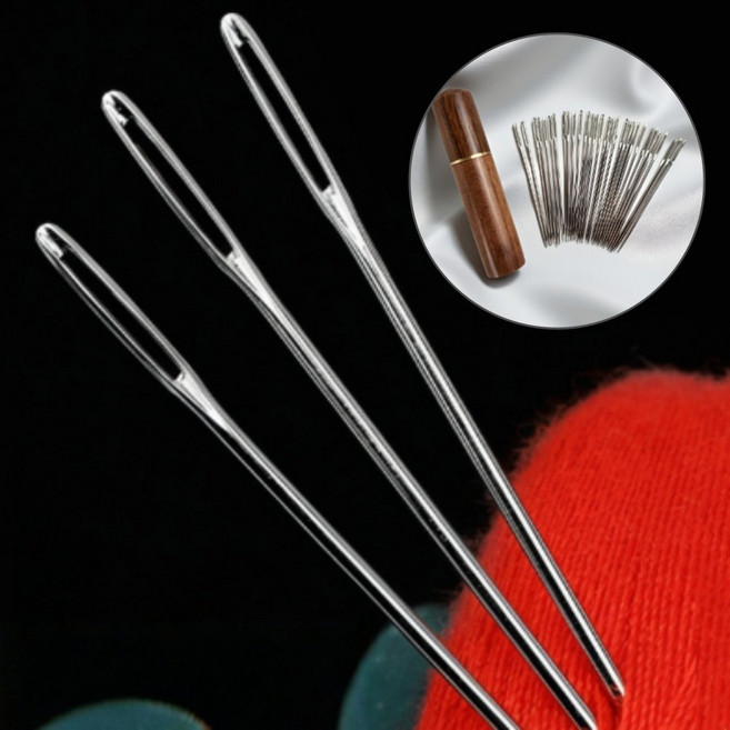 다플 노안 큰 귀 바늘 십자수 퀼트 돗바늘 30p, 1개, daoll 60mm