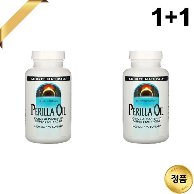 1+1 소스내츄럴스 들깨 씨 오일 1000mg 90 소프트젤 오메가3 리놀렌산 리놀레산, 90정 - 쿠팡