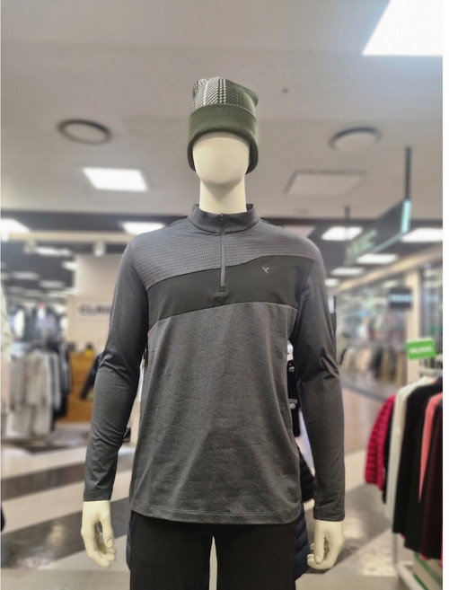 웨스트우드 남성용 가로 배색 집업 티셔츠 WO3MTTS305