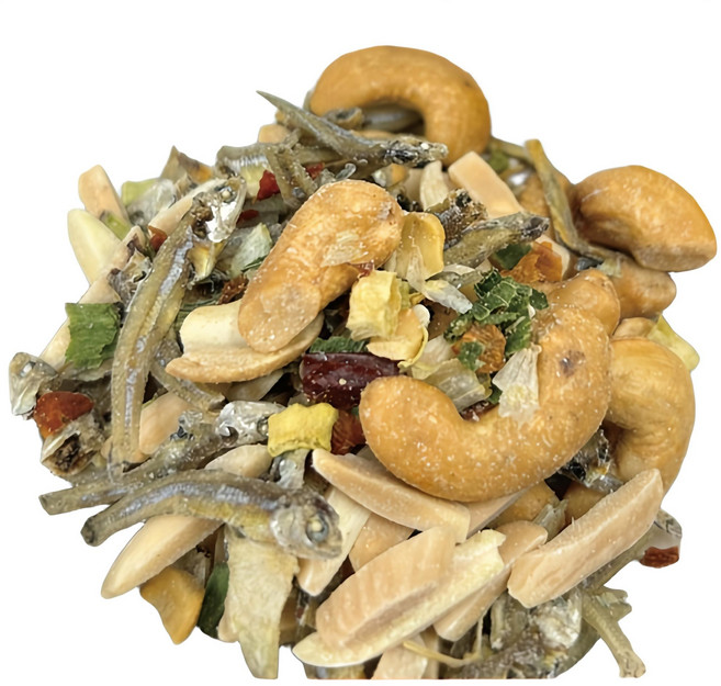【71號堅果坊】腰果杏仁小魚（蔥蒜風味）, 250g, 1個