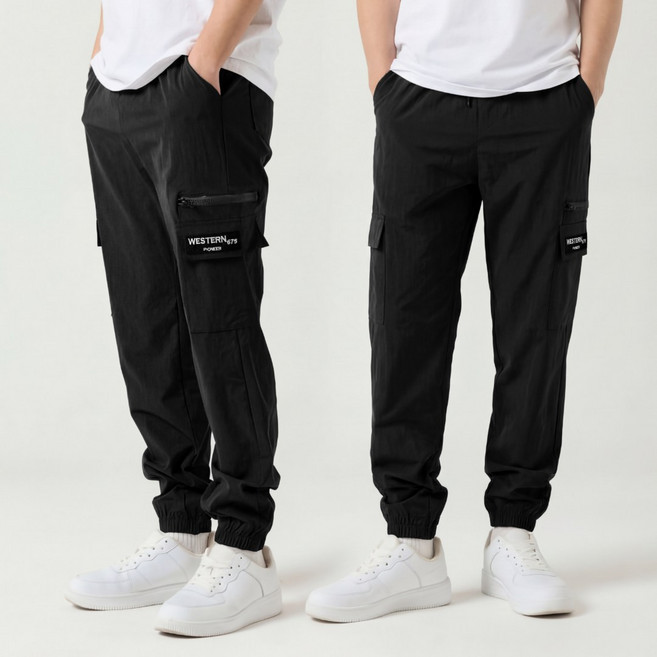 1+1 오로꼬 남성 컴포터블 조거팬츠 스판 밴딩