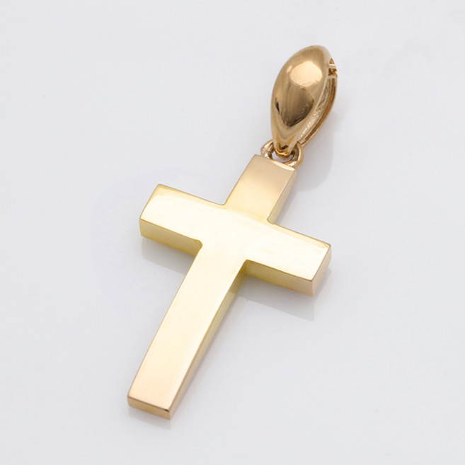 18K 베이직 십자가 펜던트 (중) / 가로 약10mm
