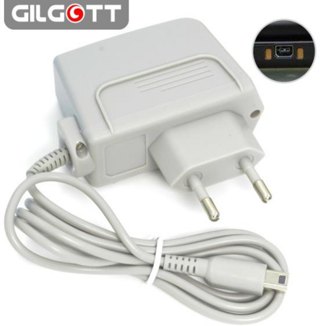 Nintendo 용 EU 플러그 여행용 충전기 NEW 3DS XL AC 100V-240V 전원 어댑터 DSi 2DS, 1개