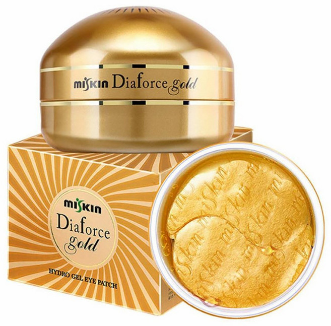 미스킨 하이드로겔 골드 아이 패치 (대형사이즈) 입가 처짐 눈밑 눈가 주름 다크서클 리프팅 마스크 팩, 60개입, 2개