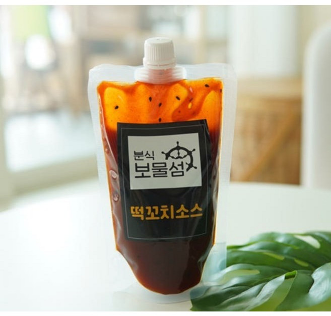 분식보물섬 캠핑 간식 소떡소떡 떡꼬치 소스 [원산지:국산], 1개, 400g