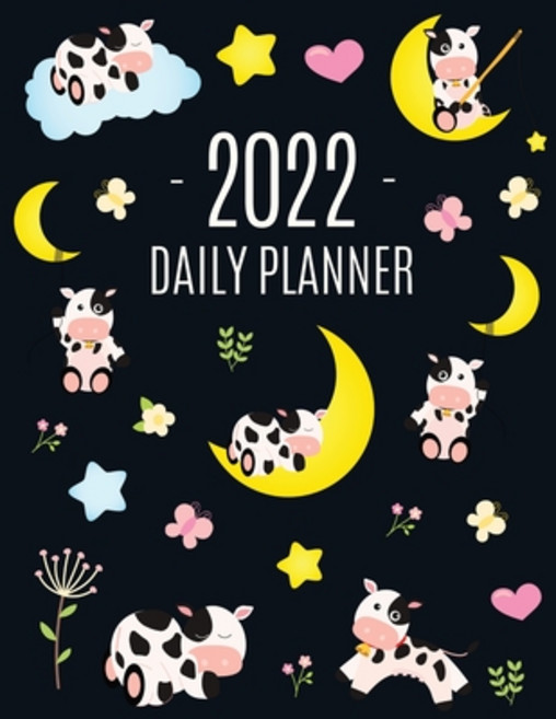 (영문도서) Cow Planner 2022: Cute 2022 Daily Organizer: January-December (12 Months) Pretty Farm Animal ... Paperback, Semsoli, English, 9781970177664