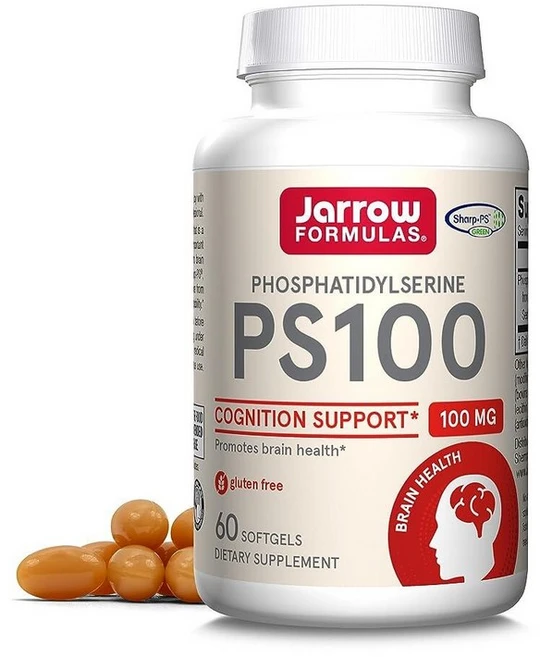 미국출고 아마존4.5+ 150843 자로우 포뮬러스 Jarrow Formulas 포스파티딜세린 PS100 100mg 소프트젤 두뇌 인지 건강 식이 보충제, 60정, 1개 - 쿠팡