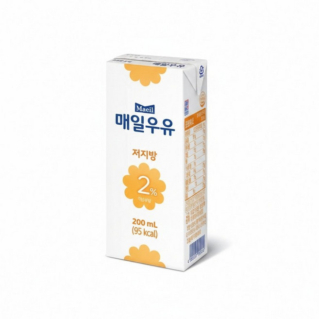 매일우유 멸균 저지방 우유 2프로 200ml 48팩