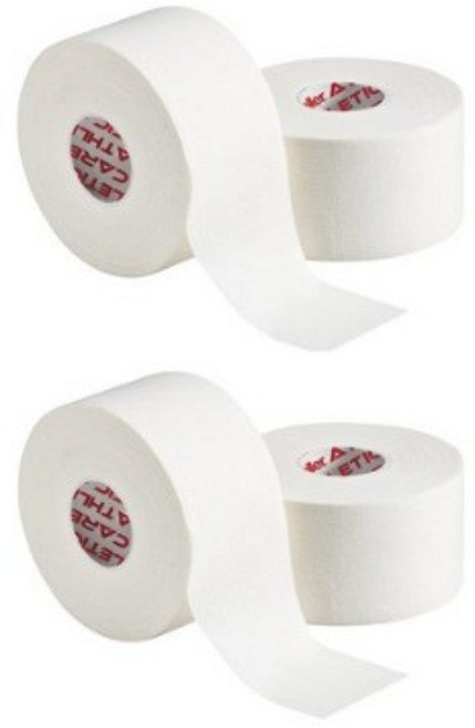 뮬러 어슬레틱 스포츠 테이핑 테이프 C테이프 M테이프 면테이프, 화이트, 4개