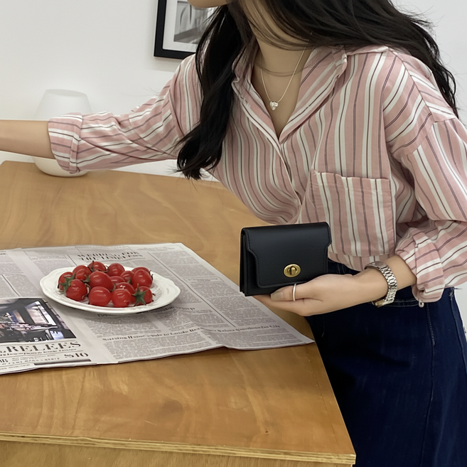 제이바바 여성용 데일리 미니 반지갑