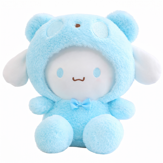 캐릭터 봉제인형 25cm 귀여운 인형 애착인형 선물용, 블루 시나모롤