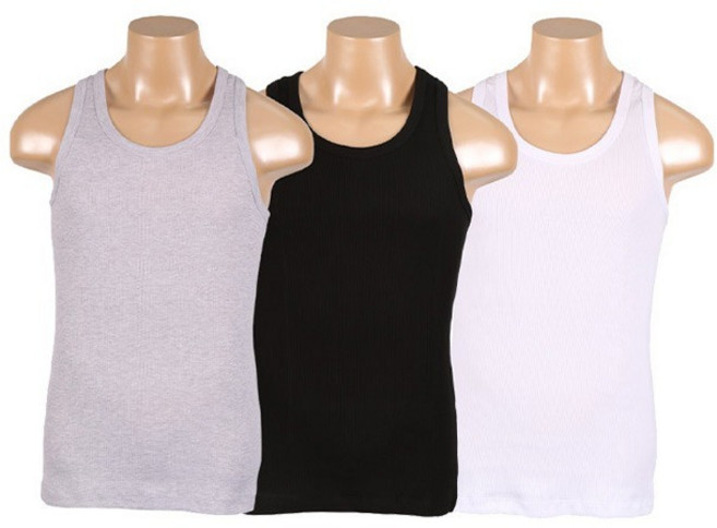 BYC 남성 스포츠 골지 런닝 2매