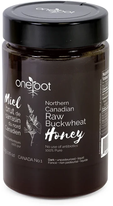 One Root Honey Natural Raw Buckwheat Honey - 500g 원루트 하니 메밀생꿀 500g 캐나다에서 무료배송., 1개 - 쿠팡
