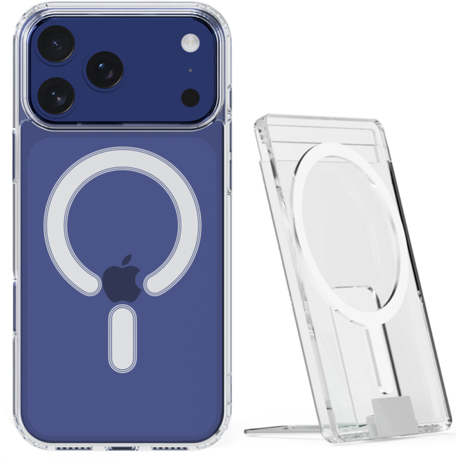 가꼬싶다 강력 맥세이프 케이스 + 2장 수납 투명 카드지갑