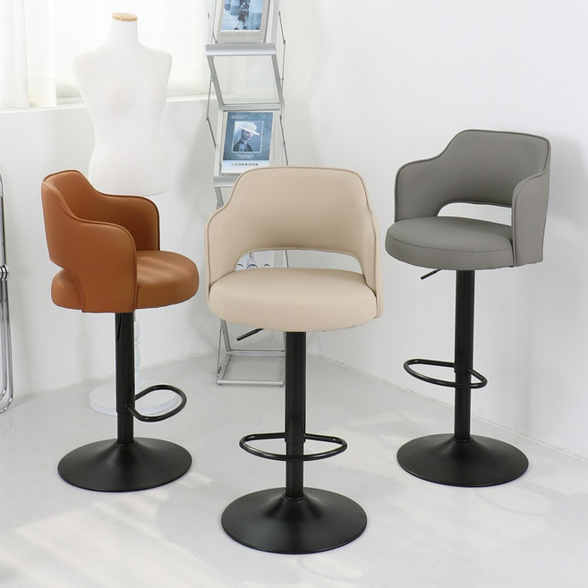 체어센스 코코 바체어 아일랜드 식탁 홈바 높은 바의자, 1개, 코코 고상A 베이지