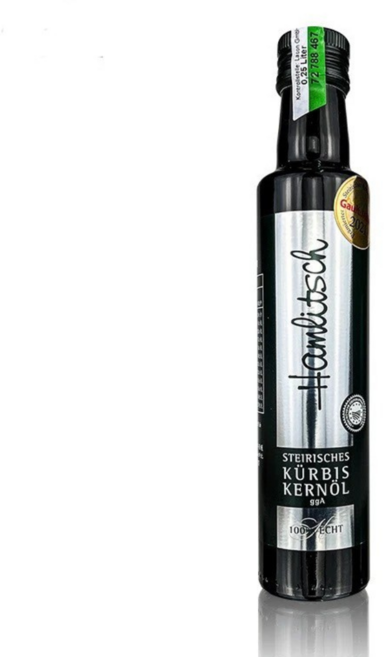 Hamlitsch 奧地利施蒂利亞南瓜籽油 冷壓初榨 250毫升, 1個, 250ml