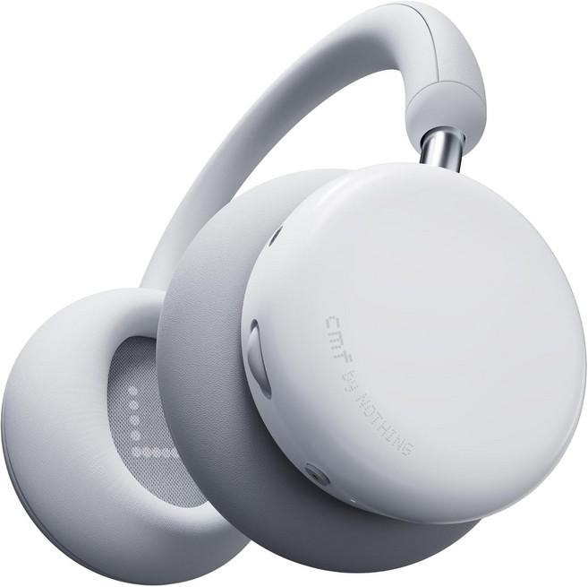 CMF by Nothing Headphone Pro 액티브 노이즈 캔슬링 무선 헤드폰 블루투스 5.4 오버 이어 헤드셋 50시간 ANC 재생 베이스 및 트레블 슬라이더 맞, Light Grey