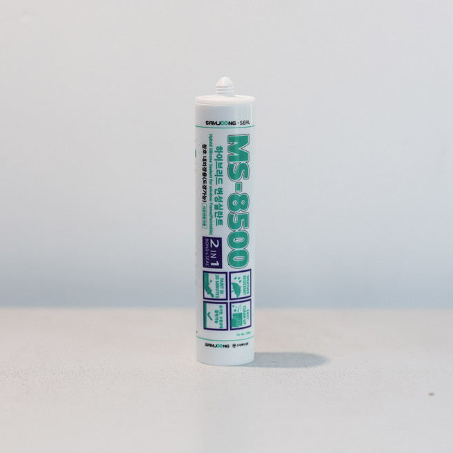 변성 방수실리콘 삼중 MS-8500 백색 카트리지 270ml 내/외장용 창호전용 다목적 실링용, 1개