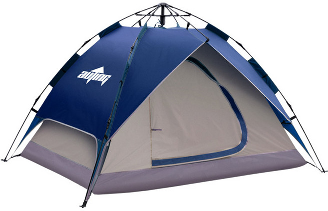 연필트리 텐트 팝업텐트 원터치텐트 자동텐트 피크닉텐트 그늘막텐트, 2in1오토텐트_네이비, 5-6인용