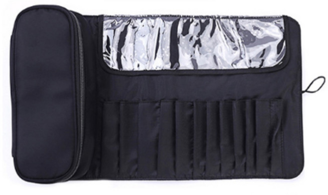 브러쉬롤파우치 방수 대용량 케이스 웨딩 촬영 메이크업 야외현장, 1개, 상세페이지 참조