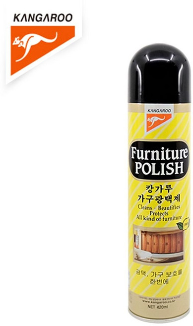 캉가루 가구 광택제 레몬향 420ml 가구 보호용 1(PCS) 46123 PN top+1550Yy