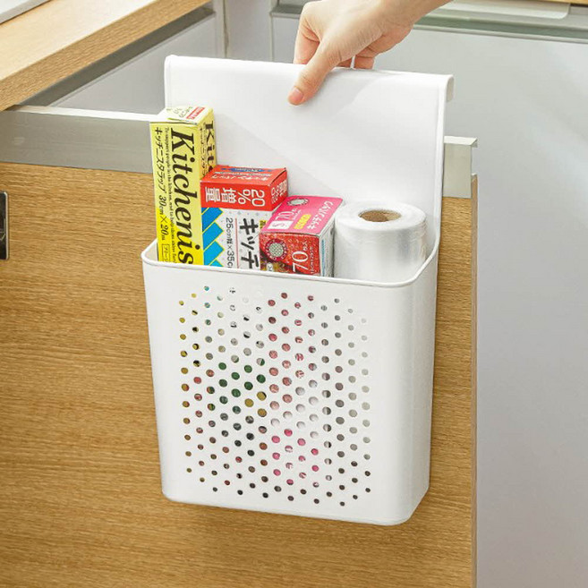 스윗브릿지 걸이형 싱크대 수납 바구니 다용도 주방 바스켓 정리함, 소형, 1개