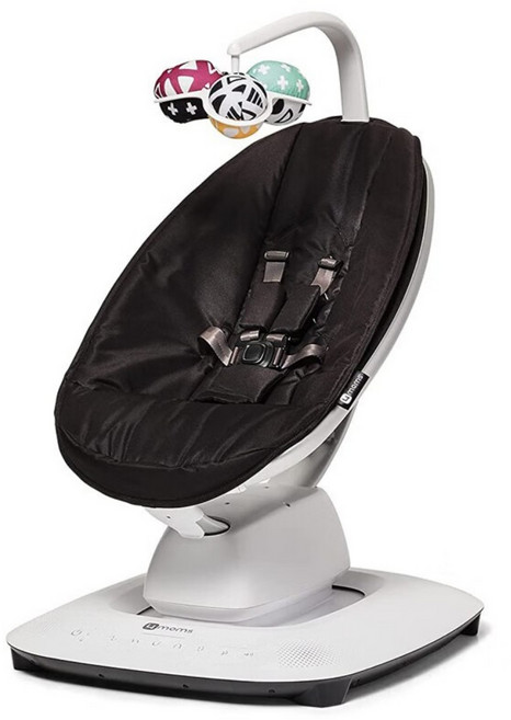 포맘스 전동 스마트바운서 아기요람 블루투스 육아 출산선물, 블랙, 1개