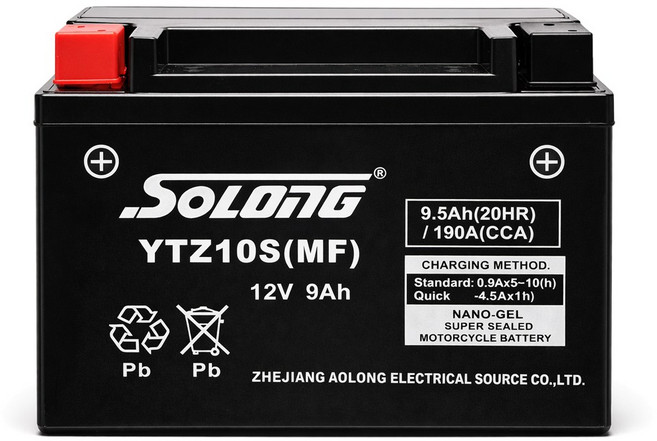YTZ10S 오토바이배터리 MF 무보수 소롱 12V 9AH 포르자300 포르자350 조이맥스300 다운타운300 ADV350 UHR125 제트14 G딩크300 스위시125, 1개, 본품