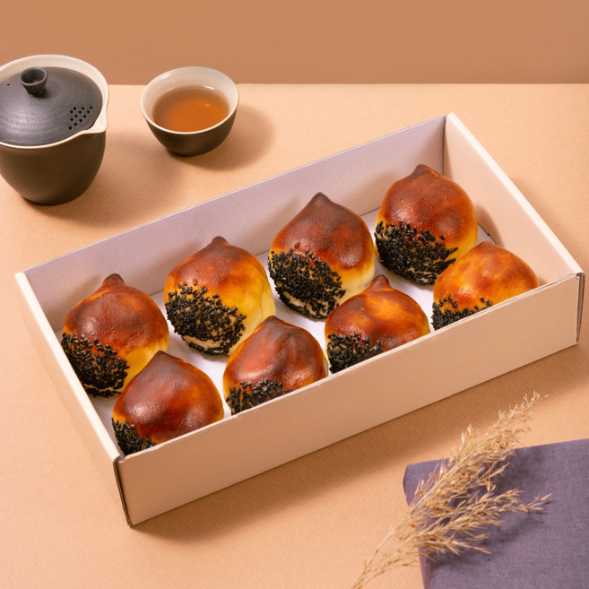 [8개입] 공주밤빵 120g 왕밤빵 밤파이 알밤빵 유명한빵집 밤만쥬 앙금 하남제빵소