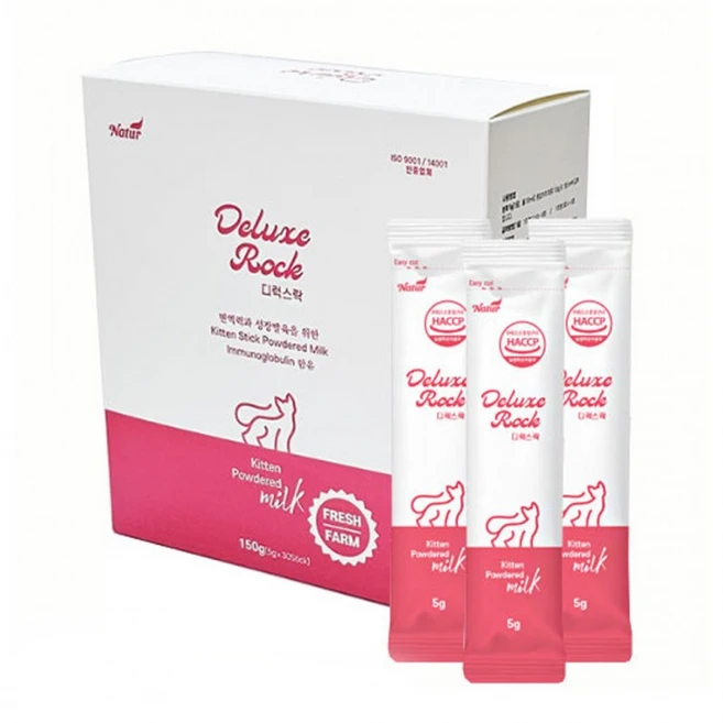 새끼고양이분유 고양이초유 디럭스락 키튼 스틱형5g x 30개입, 150g, 1개 - 쿠팡