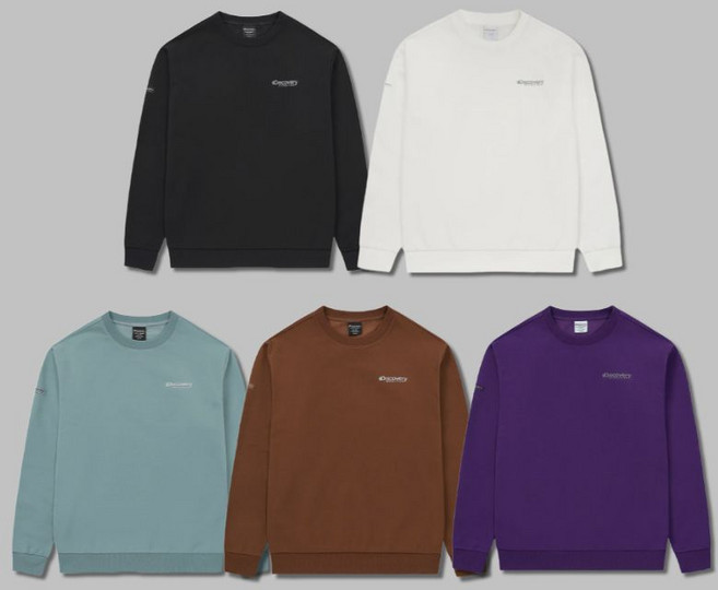 백화점정품 디스커버리 남녀공용 기모 베이직 맨투맨 데일리 상의 긴소매 긴팔 티셔츠