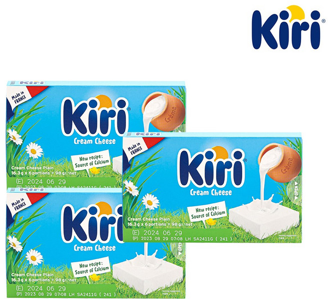 끼리 크림치즈 포션 6p 플레인 3개