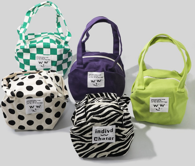 핸드 미니 토트백 에코백 손가방 캔버스 나들이가방