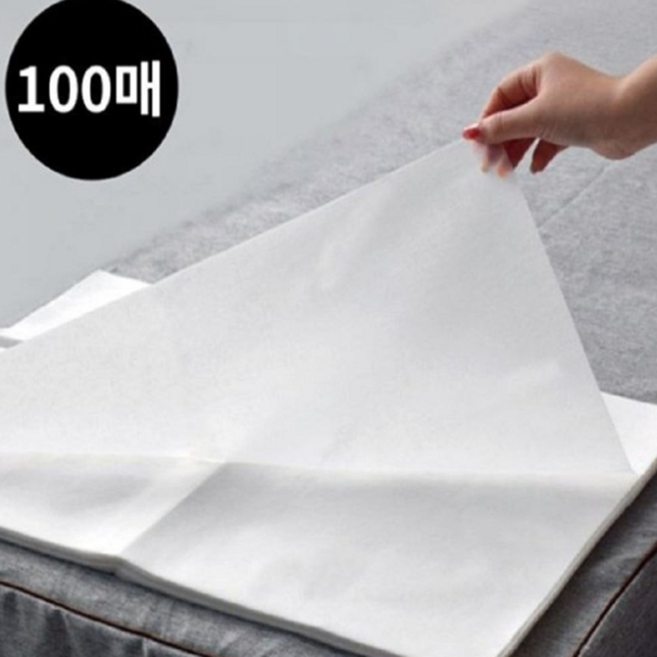 엔블랩 일회용 방수 베게 시트 40X60cm 100매 피부미용 병원용 위생용품