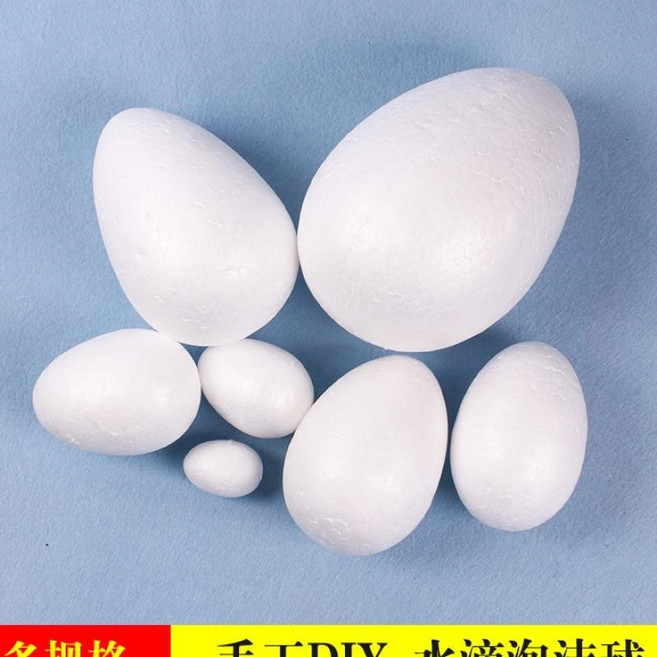 DIY 雞蛋型水滴型保麗龍球 手工泡沫球, 水滴泡沫球90mm12個, 1個