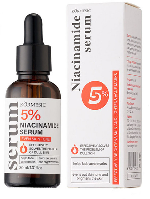 나이아신아마이드 5% 페이스 세럼 미백 모공 개선 보습 여드름 흉터 감소, 1개, 30ml