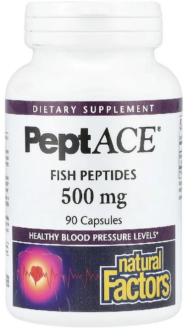 내추럴 펙터스 PeptACE 피쉬 펩타이드 500mg 캡슐 90정, 기본, 1개 - 쿠팡