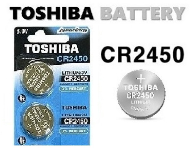 [일반우편발송] 도시바 CR2450 리튬배터리 3V 코인셀, 1개, 2개입