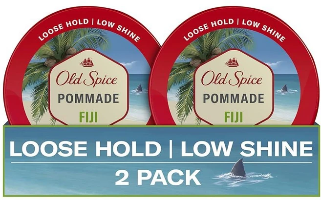 올드스파이스 피지 포마드 유연한 고정 광택 적음 코코넛&열대나무 향, 2개, 63g - 쿠팡