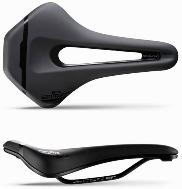 산마르코 샷 다이나믹 트라이에슬론 용 자전거 안장 CSA0069, 블랙, 1개