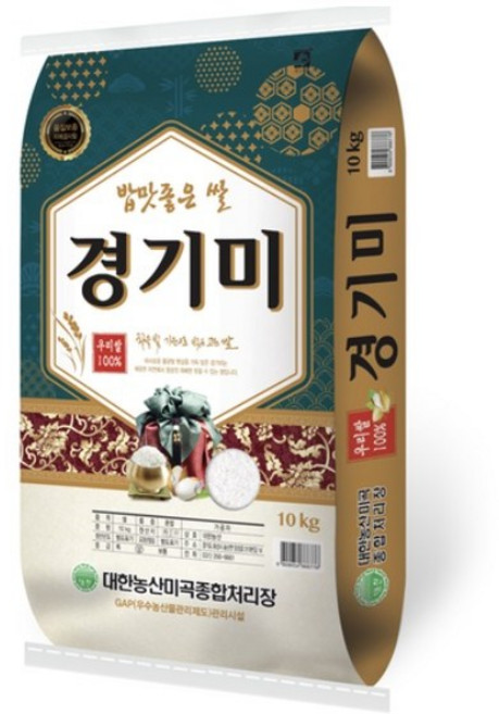 대한농산 밥맛좋은 경기미 상등급, 10kg, 1개