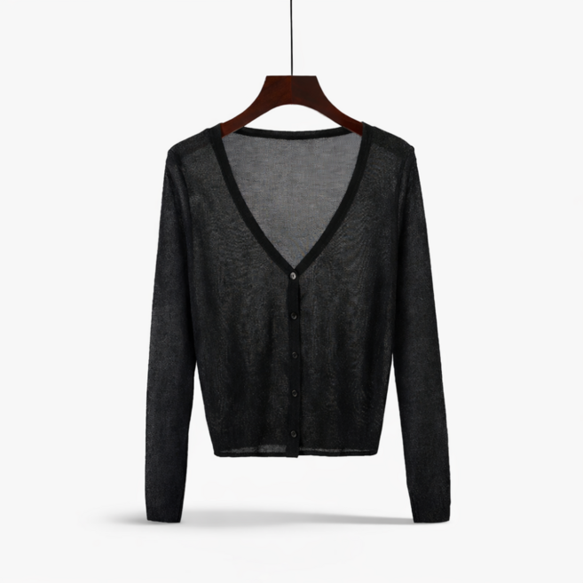 차쿠 여성 봄여름 가디건 환절기 가디건 (블랙 6컬러 한국당일발송)