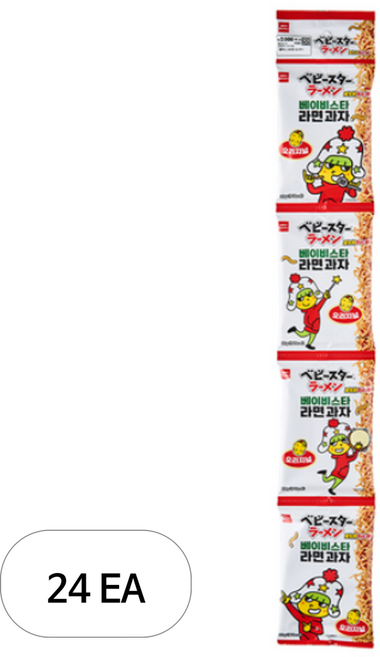 베이비스타 라면과자 오리지널, 20g, 24개