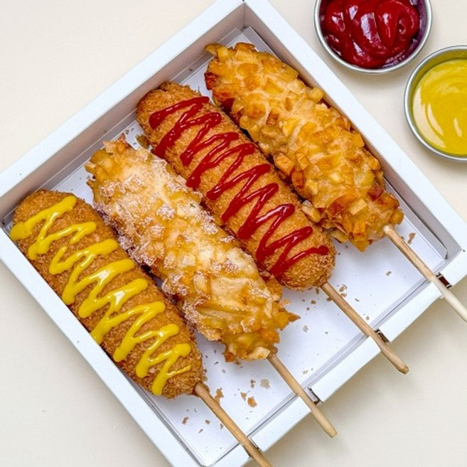 귀빈정 수제 핫도그 오리지날/감자, 감자핫도그(130gx3개) 1팩